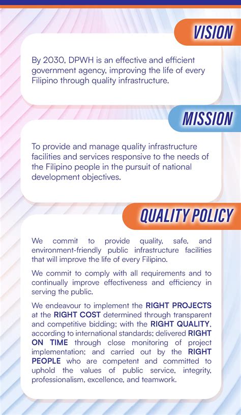 dpwh vision mission 2024